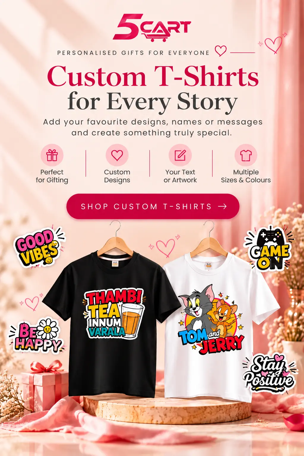 custom t shirts for every story