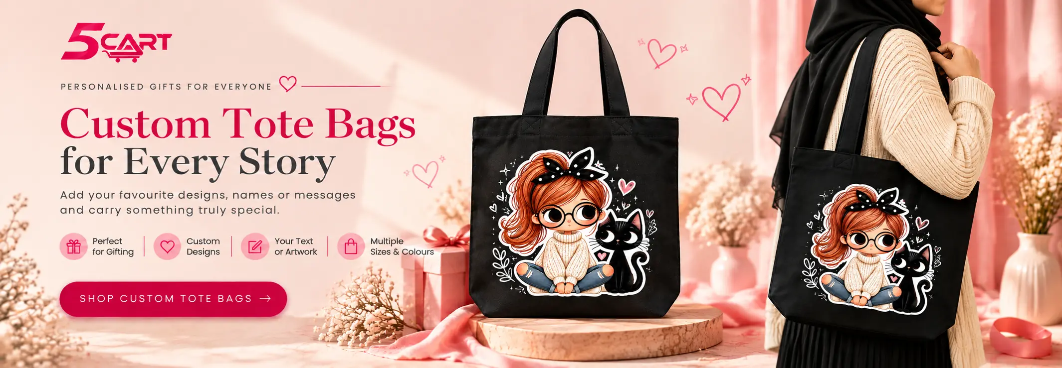 custom tote bags for every story